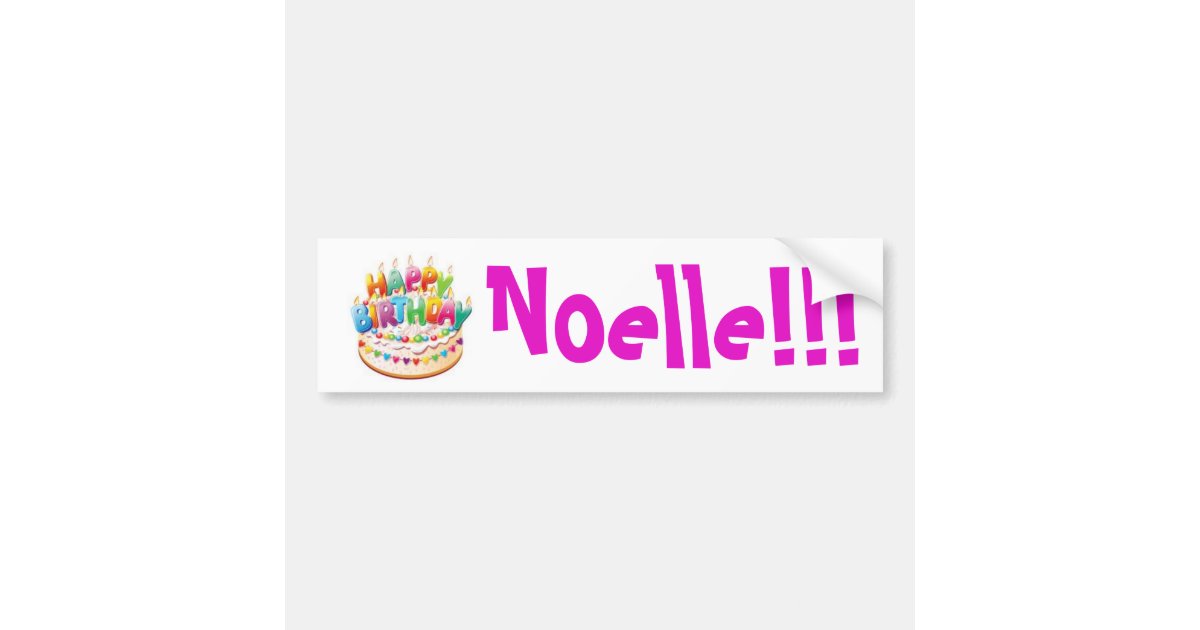 Joyeux Anniversaire Noelle Autocollant Zazzle Ca