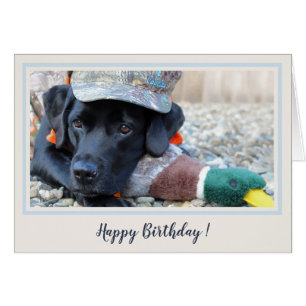 Joyeux anniversaire Noir Labrador mou Chien de can