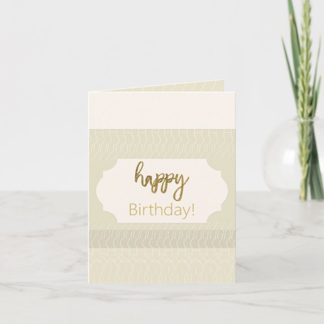 Joyeux anniversaire Nordic Minimal Nom personnalis (Devant)