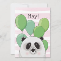 Joyeux anniversaire. Panda mignonne. Carte d'anima