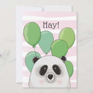 Joyeux anniversaire. Panda mignonne. Carte d'anima