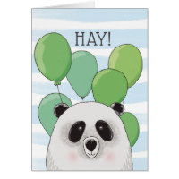 Joyeux anniversaire. Panda mignonne. Carte d'anima