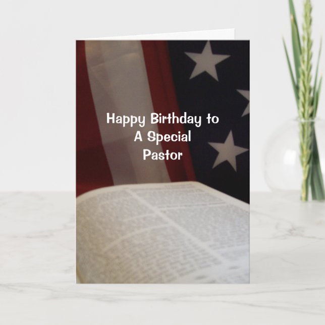 Joyeux Anniversaire PASTOR - Carte BF (Devant)