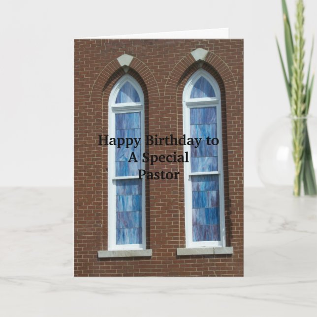Joyeux Anniversaire PASTOR - Carte SG (Devant)