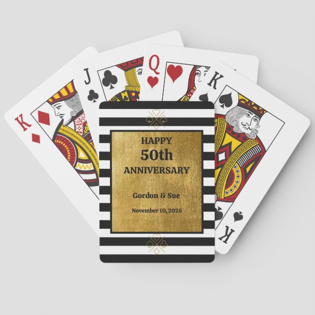 Joyeux anniversaire personnalisé! Jeux de cartes (dos)