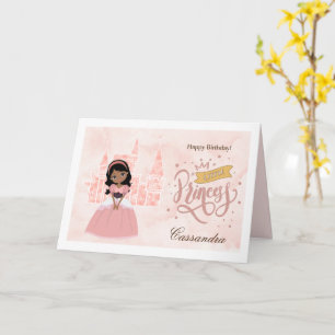 Joyeux anniversaire, petite princesse. Carte de no