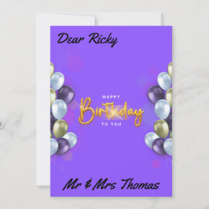 Joyeux Anniversaire pour vous une carte de voeux