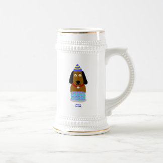 Joyeux Anniversaire Pup Stein Mug