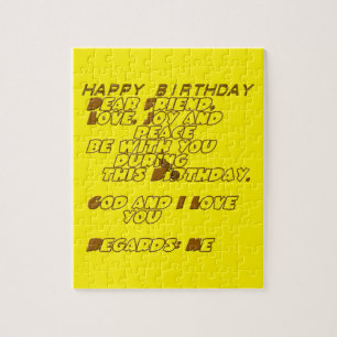 Joyeux Anniversaire Puzzle