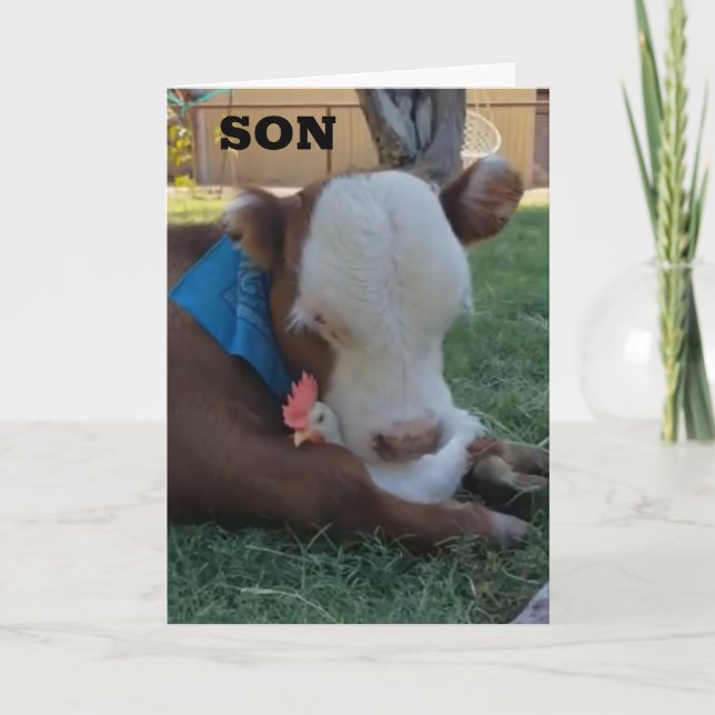 JOYEUX ANNIVERSAIRE ***SON*** CARTE (Devant)