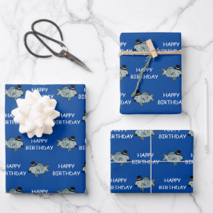 Joyeux Anniversaire Sophistiqué Poisson Papier S