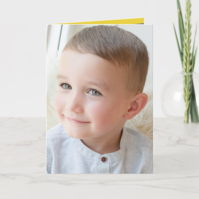 Joyeux anniversaire spécial Grandson Gray carte ph (Devant)