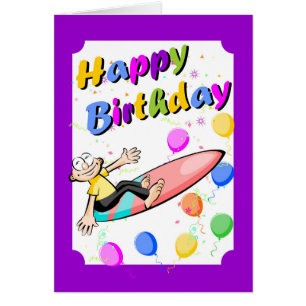 Joyeux anniversaire, surfer courageux