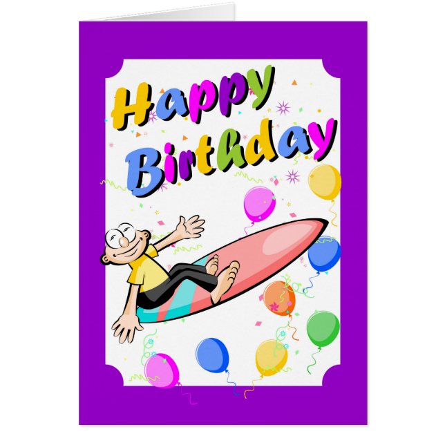 Joyeux anniversaire, surfer courageux (Devant)
