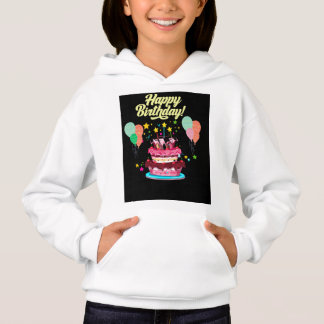 "Joyeux anniversaire" sweat - shirt à capuche