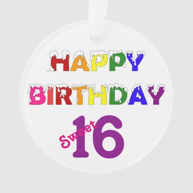 Joyeux Anniversaire Sweet 16 (devant)
