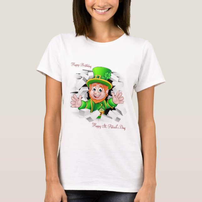 Joyeux anniversaire T-Shirt St. Patrick's Day (Devant)