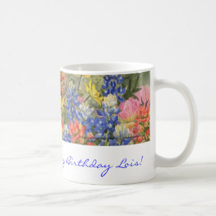 Joyeux anniversaire ! Tasse de fleurs sauvages du
