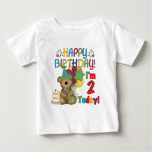 Joyeux anniversaire Teddy Bear 2e t-shirts et cade