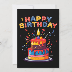 Joyeux Anniversaire Thème Fournitures Invitation
