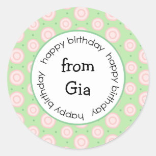 Joyeux anniversaire to/from les autocollants