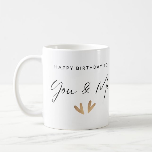 Joyeux Anniversaire Twins Mug (Gauche)