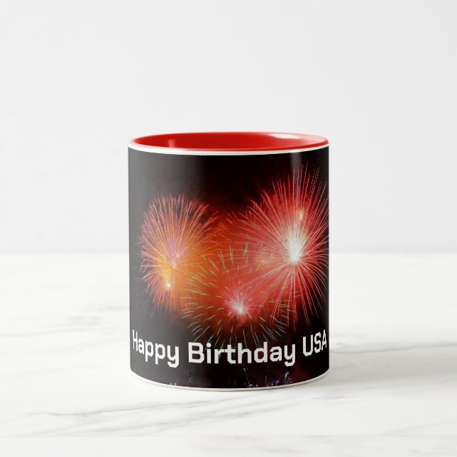 Joyeux anniversaire USA Mug (Centre)
