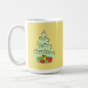 Joyeux Arbre de Noël Graphisme Conception de Mugs