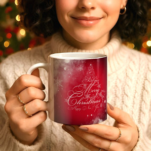 Joyeux arbre de Noël Ornements CAFÉ MUG