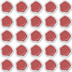 Joyeux autocollant de cire de Noël