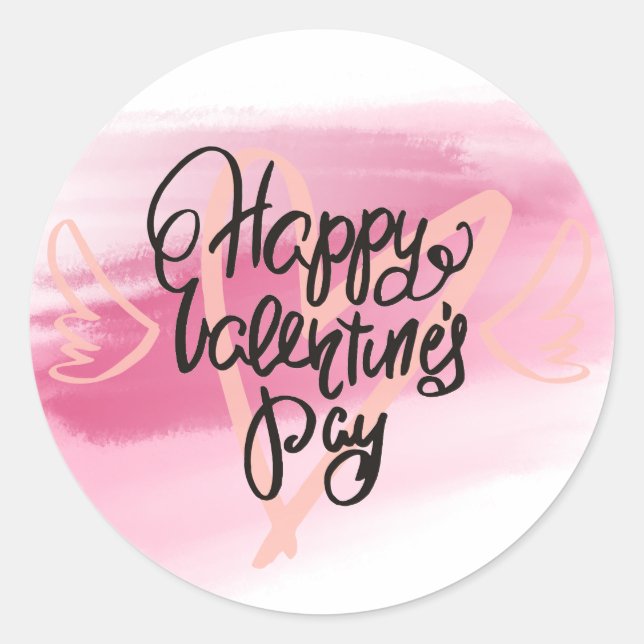 Joyeux Autocollant de la Saint-Valentin (Devant)