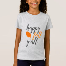 Joyeux automne Y'all Youth Kids T-Shirt