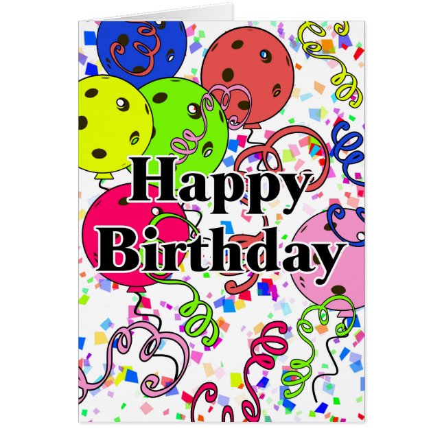 Joyeux Ballons de Pickleball d'anniversaire 3ème g (Devant)