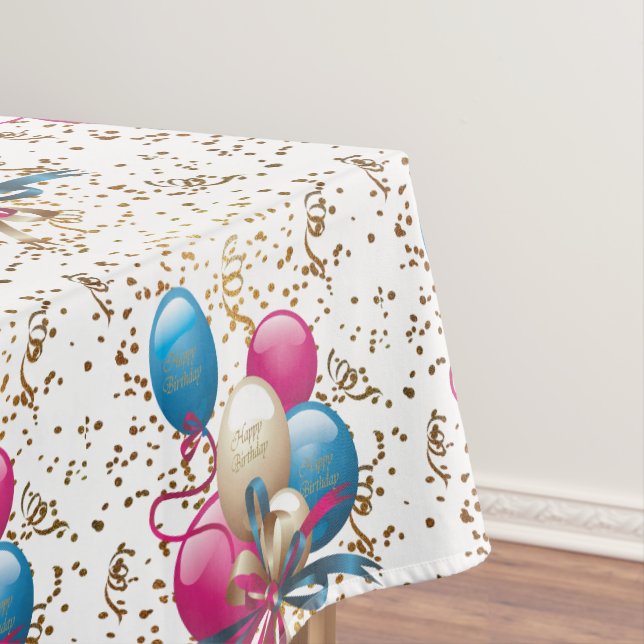 Joyeux Ballons nappes d'anniversaire (In Situ)