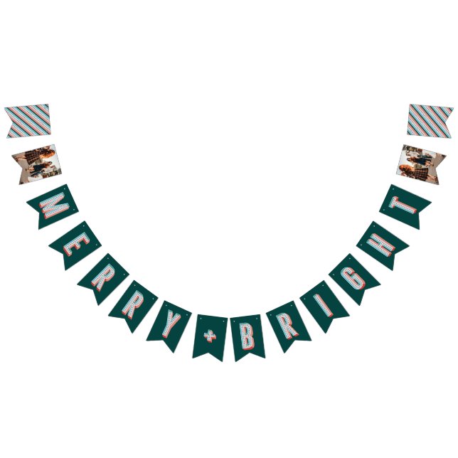 Joyeux + Bannière de Bund Marquee Lumineux - Vert (Tout)