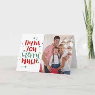 Joyeux beaucoup de carte photo de Merci de