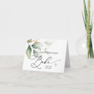 Joyeux Bébé Anniversaire pour le petit ami carte m