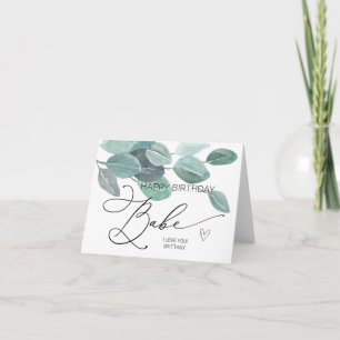 Joyeux Bébé Anniversaire pour le petit ami carte m