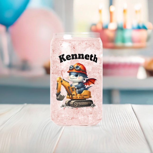 Joyeux bébé dragons sur le chantier de constructio (Insitu (Baby Shower))