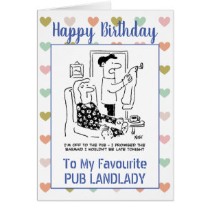 Joyeux Birthday Pub Landlady