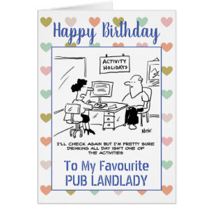 Joyeux Birthday Pub Landlady