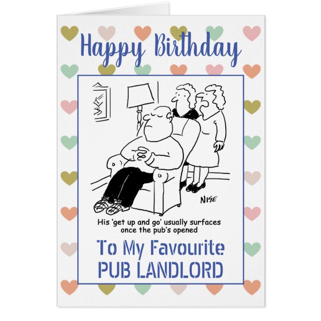 Joyeux Birthday Pub Landlord (Devant)