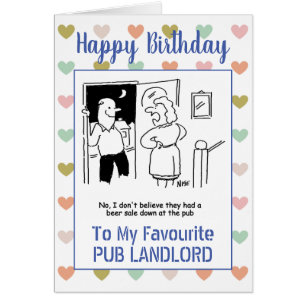 Joyeux Birthday Pub Landlord