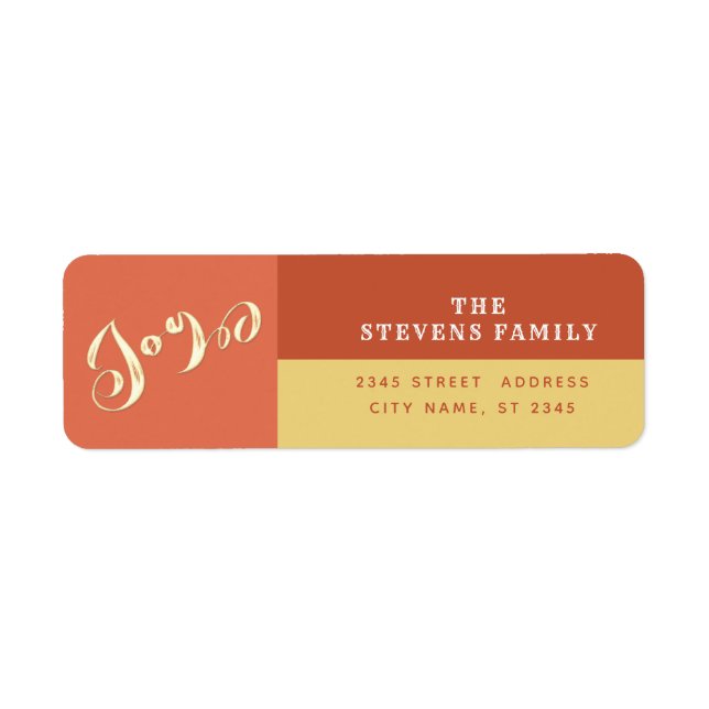 Joyeux bloc de couleurs moderne de la joie de vaca (Devant)