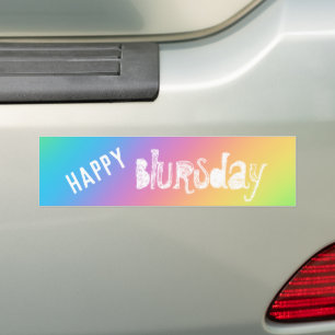 Joyeux BlThursday Funny Bumper Sticker