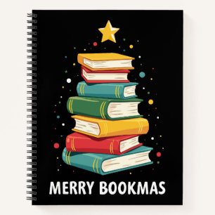 Joyeux Bookmas - Pile de livres festive pour les a
