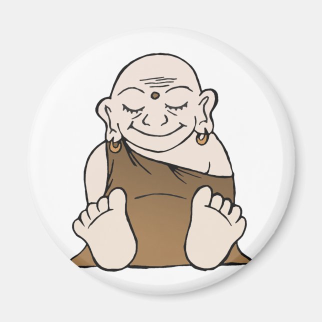 Joyeux Bouddha Magnet (Devant)