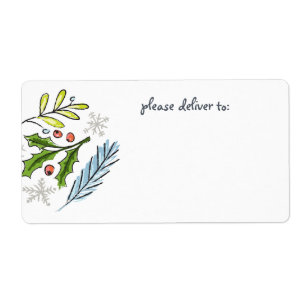 Joyeux Boughs d'épinette de Noël vierges