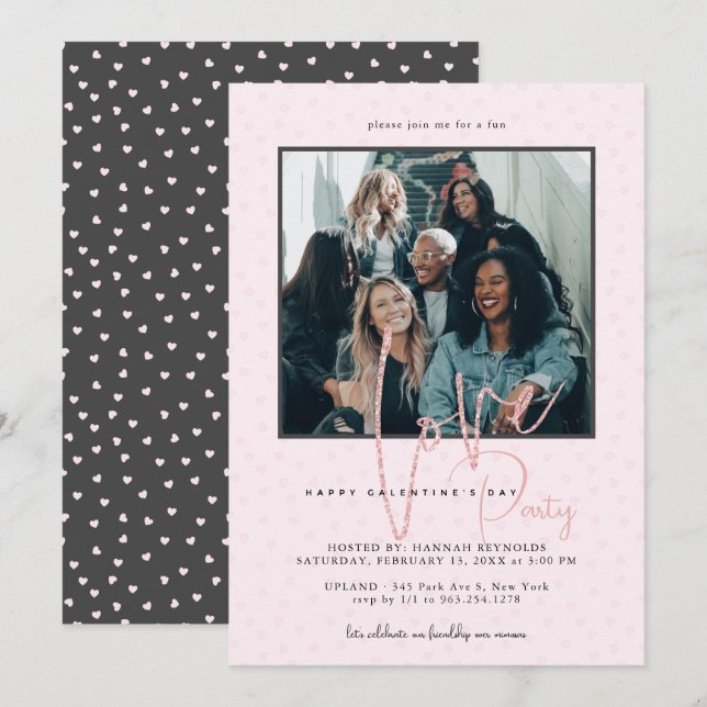 Joyeux Brunch de la Saint-Galentin | Invitation ph (Devant / Derrière)