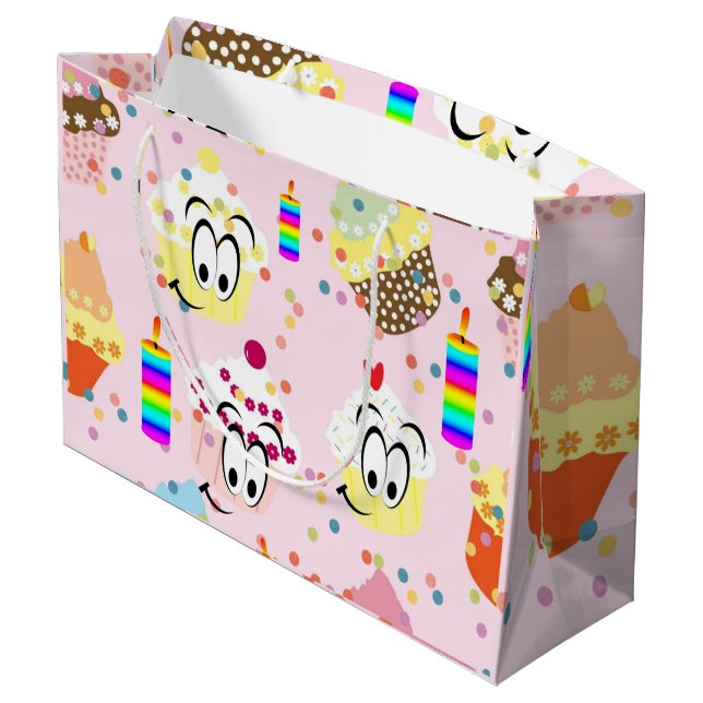 Joyeux cadeau d'anniversaire Sac Cupcake (Dos Angle)